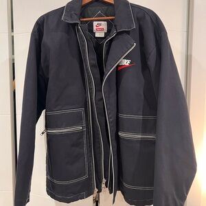 Supreme x Nike Double Zip Quilted Work Jacket 'Navy'